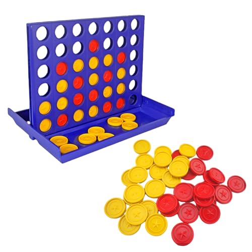 Einteiliges Brettspielzeug, Vier-In-Einer-Reihe-Spiel, Puzzlespiel, Strategie-Brettspielspielzeug, Klassisches Brettspiel Für Kinder, Familienreisespaßspiel, Ab 3 Jahren Einteiliges Brettspielzeug, Vier-In-Einer-Reihe-Spiel, Puzzlespiel, Strategie-Brettspielspielzeug, Klassisches Brettspiel Für Kinder, Familienreisespaßspiel, Ab 3 Jahren von MEMOFYND
