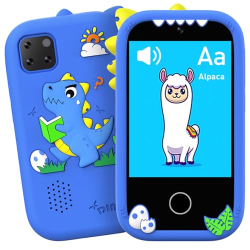 MENDUNER Kinder Smartphone für Mädchen und Jungen, Weihnachtsgeburtstagsgeschenke für 5-12 Kinderspielzeug Handy, 2,8 "Touchscreen-Kleinkind Lernspielspielzeug Telefon, 32 GB Karte (Blue) von MENDUNER