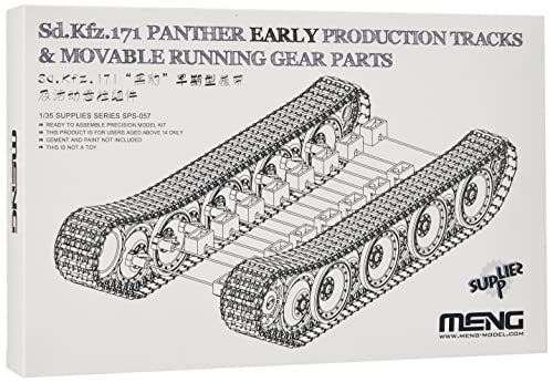 Meng Model SPS-057 1/35 Sd.Kfz 171, Kettengliederund Antriebsteile Panther Plastikmodellbausatz, Modelleisenbahnzubehör, Hobby, Modellbau, Mehrfarbig von MENG