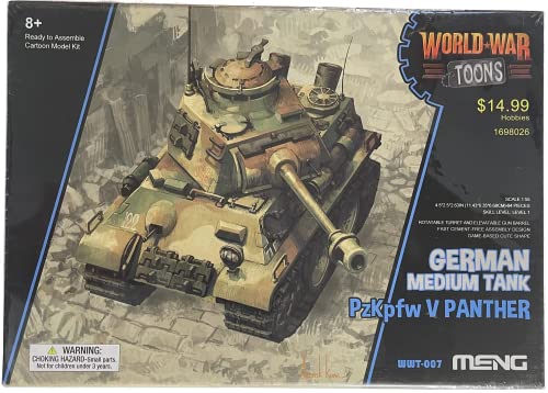 Meng Model WWT-007 Pzkpf. V Panther Plastikmodellbausatz, Modelleisenbahnzubehör, Hobby, Modellbau, Mehrfarbig von MENG