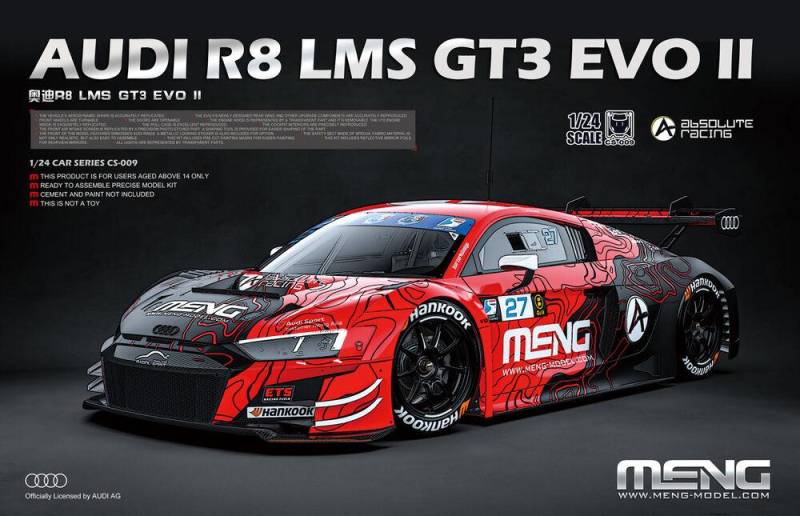 AudiI R8 LMS GT3 Evo II von MENG Models