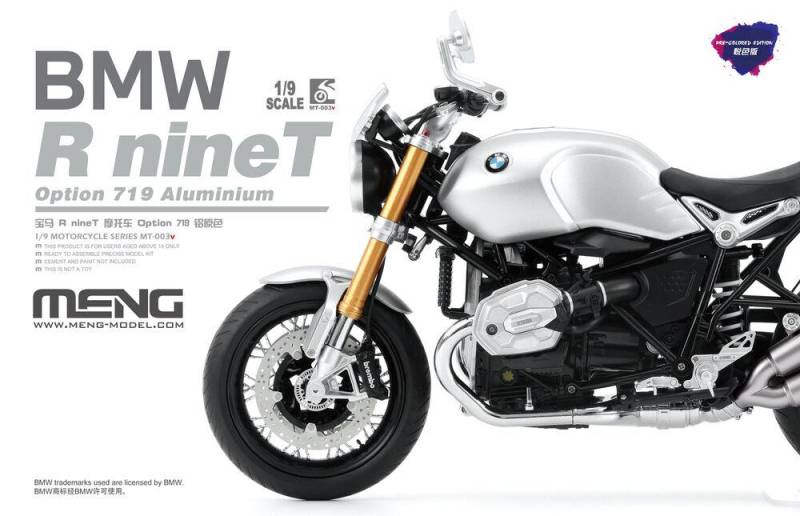 BMW R nineT Option 719 Aluminium (Pre-colored Edition) von MENG Models
