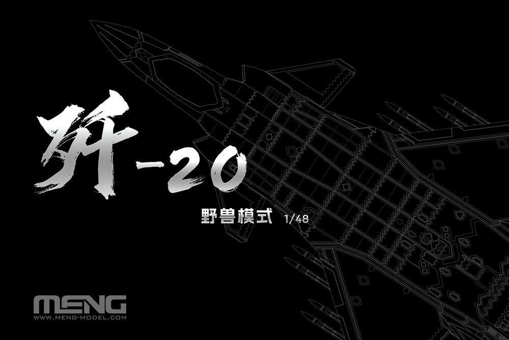 Chinese J-20 Stealth Fighter Beast Mode von MENG Models