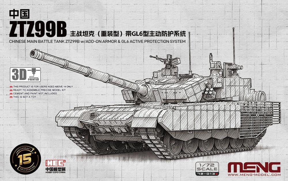 Chinese Main Battle Tank ZTZ99B w/Add-on Armor & GL6 Active Protection System Chinese Main Battle Tank ZTZ99B w/Add-on Armor & GL6 Active Protection System von MENG Models