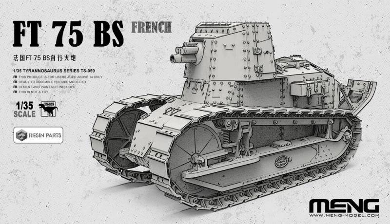 French FT 75 BS (incl. resin parts) von MENG Models