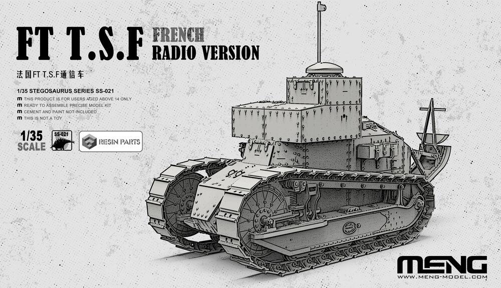French FT T.S.F Radio Version (incl. resin parts) von MENG Models