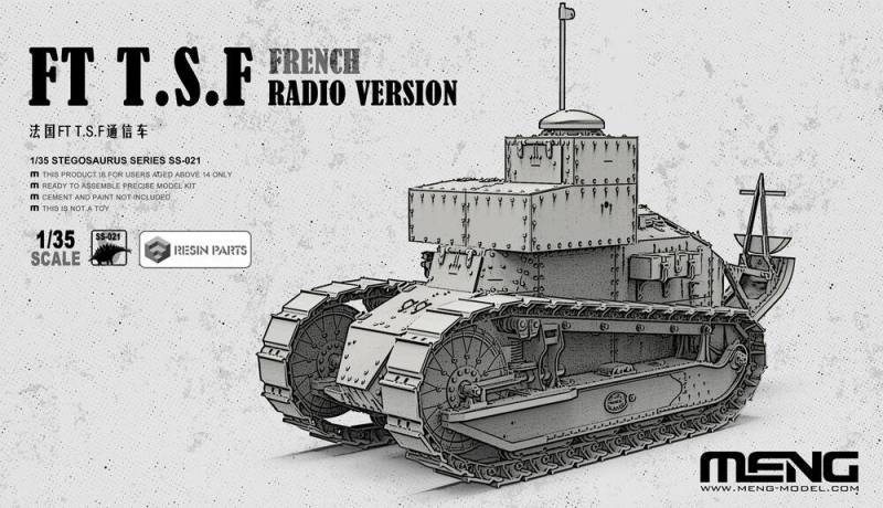 French FT T.S.F Radio Version (incl. resin parts) von MENG Models