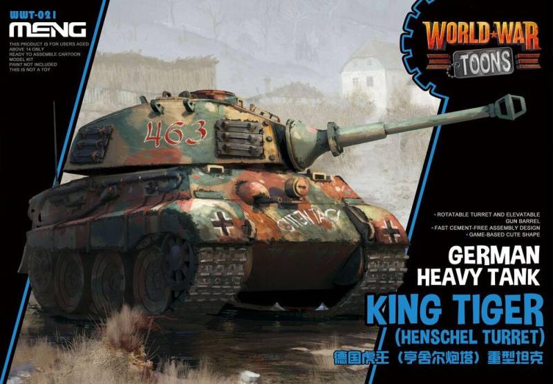 German Heavy Tank King Tiger (Henschel Turret) (Cartoon Model) von MENG Models
