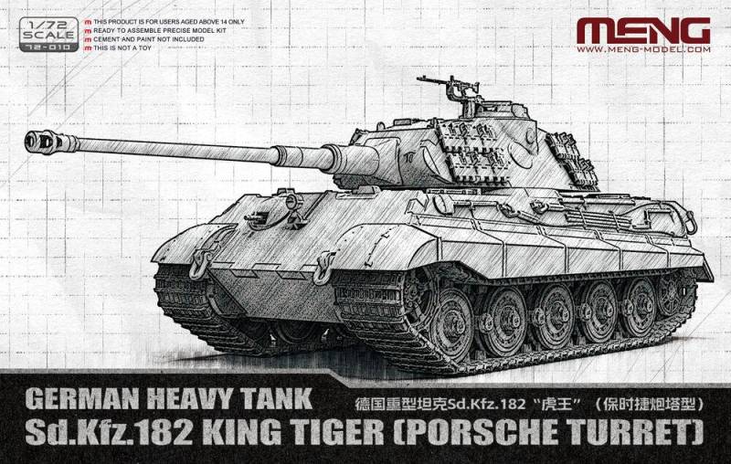 German Heavy Tank Sd.Kfz.182 King Tiger (Porsche Turret) von MENG Models