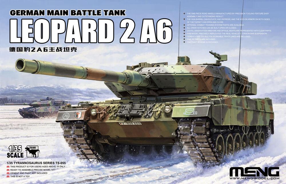 German Main Battle Tank Leopard 2A6 von MENG Models