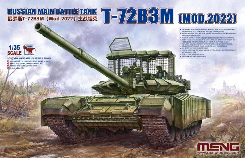 Russian Main Battle Tank T-72B3M (Mod.2022) von MENG Models