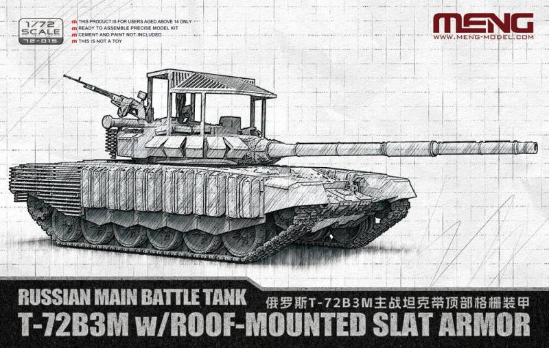 Russian Main Battle Tank T-72B3M w/Roof-Mounted Slat Armor Russian Main Battle Tank T-72B3M w/Roof-Mounted Slat Armor von MENG Models