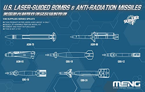1/48 Lasergeführte Bomben und Anti-Strahlungs-Raketen, US Army von MENG