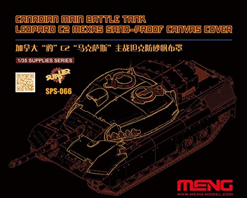 MENG-Model SPS-066 1/35 Leopard C2 Mexas mit Sandschutz aus Resin Modellbausatz, verschieden von MENG
