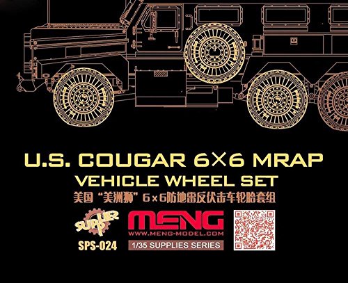 1/35 Cougar 6x6 MRAP, Reifen-Set, Resin von MENG