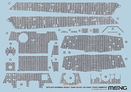 MENG 1/35 Zimmerit-Panzerung, Sd.Kfz. 182 von MENG