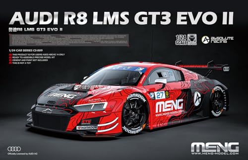 Meng - 1/24 Audi R8 LMS GT3 EVO II - Plastik-Modellbau - Maßstab: 1:24 von MENG