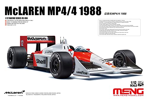 Meng RS-004 1/12 Mc Laren MP4/4, 1988 Modellbausatz, Mehrfarbig von MENG