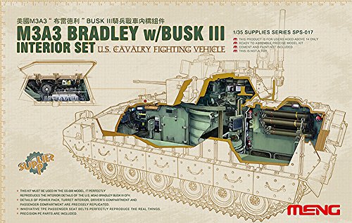 Meng SPS017 - 1/35 Interior Set for M3a3 Bradley with Busk III and SS006 von MENG