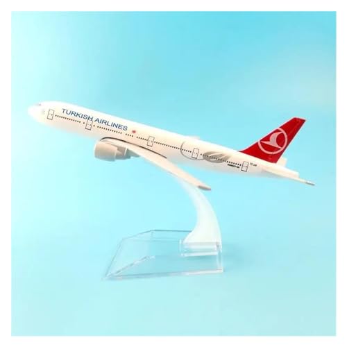 Aerobatic Flugzeug 16 cm Flugzeugmodell Turkish Airlines Boeing 777 Flugzeugdruckguss-Metallflugzeugmodell 1:400 Flugzeugspielzeug von MENGE
