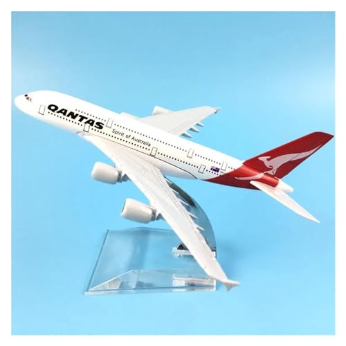Aerobatic Flugzeug Qantas Airbus A380 Flugzeugmodell, Druckguss-Metall-Modellflugzeuge, 16 cm, 1:400, Metall-A380-Flugzeugmodell, Spielzeug von MENGE