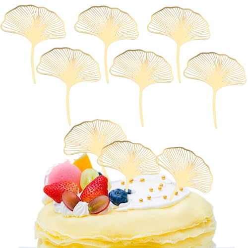 6 Pcs Acryl Gold Ginkgo Blätter Kuchen Topper Happy Birthday Kuchen Topper Backen Zubehör Party Supplies Kuchen Dekorieren Werkzeuge 6 Pcs Acryl Gold Ginkgo Blätter Kuchen Topper Happy Birthday Kuchen Topper Backen Zubehör Party Supplies Kuchen Dekorieren Werkzeuge von MENGYF