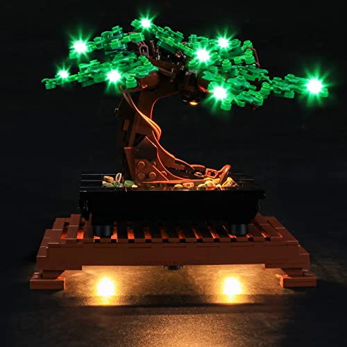 MENZAVA Licht-Set Kompatibel Mit (Grün) 10281 Bonsai Baum CreatorExpert - Led-Beleuchtungsset Für Bausteinen Modell - Modell Set Nicht Enthalten von MENZAVA