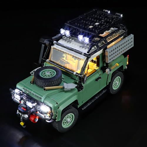 MENZAVA Licht-Set Kompatibel Mit 10317 Klassischer Land Rover Defender 90 Icons - Led-Beleuchtungsset Für Bausteinen Modell - Modell Set Nicht Enthalten MENZAVA Licht-Set Kompatibel Mit 10317 Klassischer Land Rover Defender 90 Icons - Led-Beleuchtungsset Für Bausteinen Modell - Modell Set Nicht Enthalten von MENZAVA