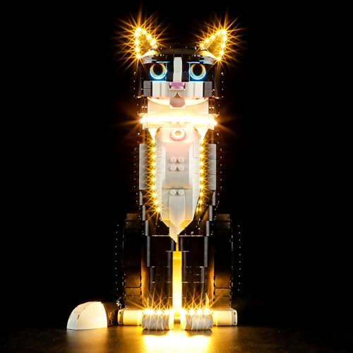 MENZAVA Licht-Set Kompatibel Mit 21349 Schwarz-weiße Katze Ideas - Led-Beleuchtungsset Für Bausteinen Modell - Modell Set Nicht Enthalten von MENZAVA