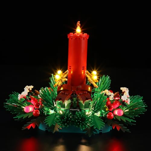 MENZAVA Licht-Set Kompatibel Mit 40743 Weihnachtsgesteck - Led-Beleuchtungsset Für Bausteinen Modell - Modell Set Nicht Enthalten MENZAVA Licht-Set Kompatibel Mit 40743 Weihnachtsgesteck - Led-Beleuchtungsset Für Bausteinen Modell - Modell Set Nicht Enthalten von MENZAVA