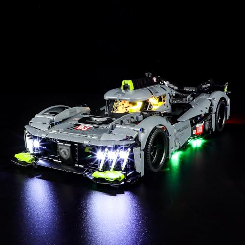 MENZAVA Licht-Set Kompatibel Mit 42156 Peugeot 9X8 24H Le Mans Hybrid Hypercar Technic - Led-Beleuchtungsset Für Bausteinen Modell - Modell Set Nicht Enthalten MENZAVA Licht-Set Kompatibel Mit 42156 Peugeot 9X8 24H Le Mans Hybrid Hypercar Technic - Led-Beleuchtungsset Für Bausteinen Modell - Modell Set Nicht Enthalten von MENZAVA
