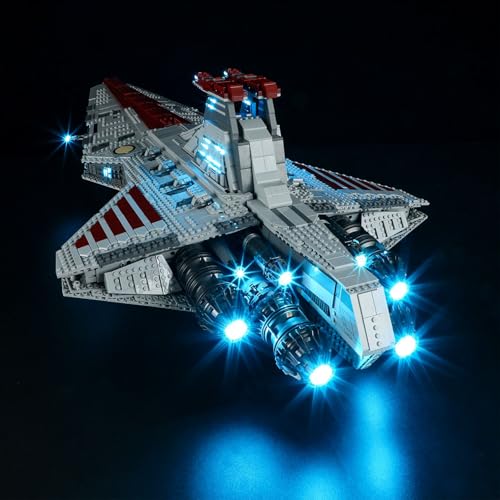 MENZAVA Licht-Set Kompatibel Mit 75367 Republikanischer Angriffskreuzer der Venator-Klasse Star Wars - Led-Beleuchtungsset Für Bausteinen Modell - Modell Set Nicht Enthalten MENZAVA Licht-Set Kompatibel Mit 75367 Republikanischer Angriffskreuzer der Venator-Klasse Star Wars - Led-Beleuchtungsset Für Bausteinen Modell - Modell Set Nicht Enthalten von MENZAVA