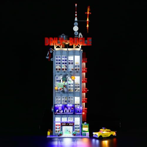 MENZAVA Licht-Set Kompatibel Mit 76178 Daily Bugle - Led-Beleuchtungsset Für Bausteinen Modell - Modell Set Nicht Enthalten MENZAVA Licht-Set Kompatibel Mit 76178 Daily Bugle - Led-Beleuchtungsset Für Bausteinen Modell - Modell Set Nicht Enthalten von MENZAVA