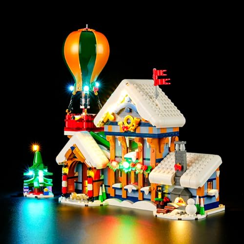 MENZAVA Licht-Set Kompatibel Mit Lego 10339 Postamt des Weihnachtsmanns Icons - Led-Beleuchtungsset Für Bausteinen Modell - Modell Set Nicht Enthalten von MENZAVA