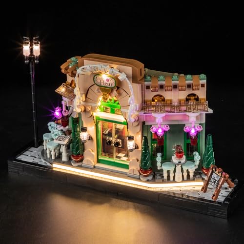 MENZAVA Licht-Set Kompatibel Mit Lego 10362 Französisches Café Icons - LED-Beleuchtungsset Für Bausteinen Modell - Modell Set Nicht Enthalten von MENZAVA