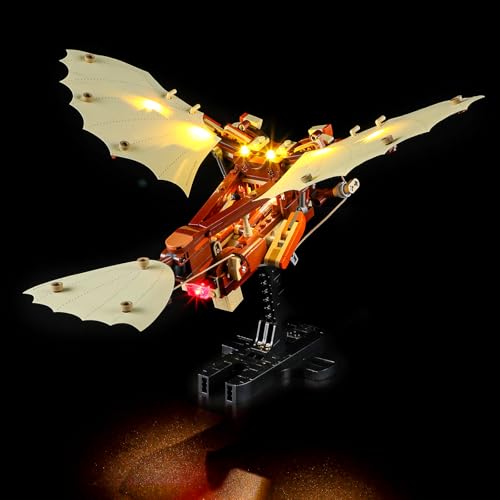 MENZAVA Licht-Set Kompatibel Mit Lego 10363 Leonardo da Vincis Fluggerät Icons - Led-Beleuchtungsset Für Bausteinen Modell - Modell Set Nicht Enthalten MENZAVA Licht-Set Kompatibel Mit Lego 10363 Leonardo da Vincis Fluggerät Icons - Led-Beleuchtungsset Für Bausteinen Modell - Modell Set Nicht Enthalten von MENZAVA