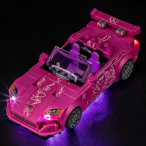 MENZAVA Licht-Set Kompatibel Mit Lego 2 Fast 2 Furious Honda S2000 Speed Champions 77241 - LED-Beleuchtungsset Für Bausteinen Modell - Modell Set Nicht Enthalten von MENZAVA
