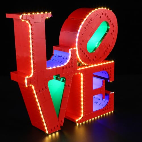 MENZAVA Licht-Set Kompatibel Mit Lego 31214 Love Art - Led-Beleuchtungsset Für Bausteinen Modell - Modell Set Nicht Enthalten von MENZAVA