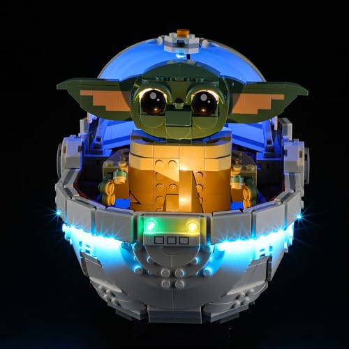 MENZAVA Licht-Set Kompatibel Mit Lego 75403 Grogu in Seiner Repulsorwiege - Led-Beleuchtungsset Für Bausteinen Modell - Modell Set Nicht Enthalten von MENZAVA