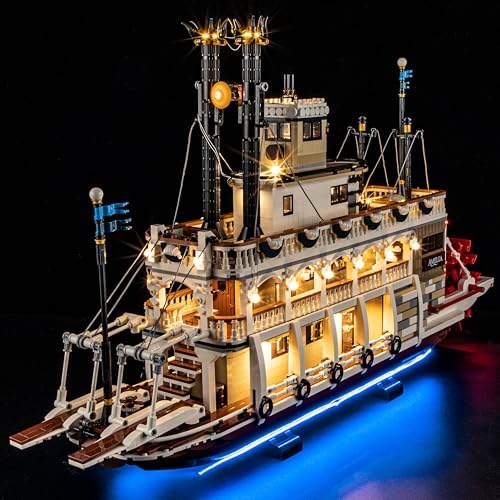 MENZAVA Licht-Set Kompatibel Mit Lego Flussraddampfer Ideas 21356 - LED-Beleuchtungsset Für Bausteinen Modell - Modell Set Nicht Enthalten MENZAVA Licht-Set Kompatibel Mit Lego Flussraddampfer Ideas 21356 - LED-Beleuchtungsset Für Bausteinen Modell - Modell Set Nicht Enthalten von MENZAVA