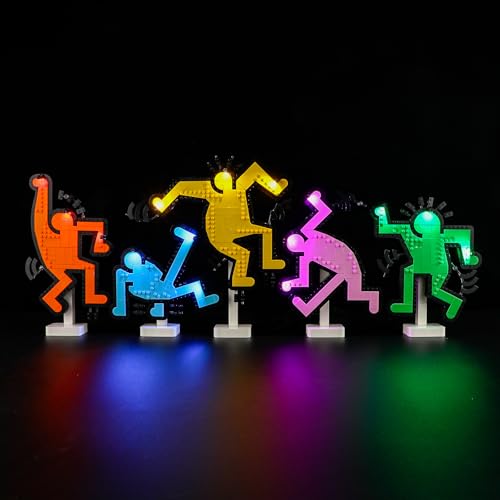 MENZAVA Licht-Set Kompatibel Mit Lego Keith Haring Tanzende Figuren Art 31216 - LED-Beleuchtungsset Für Bausteinen Modell - Modell Set Nicht Enthalten MENZAVA Licht-Set Kompatibel Mit Lego Keith Haring Tanzende Figuren Art 31216 - LED-Beleuchtungsset Für Bausteinen Modell - Modell Set Nicht Enthalten von MENZAVA