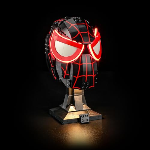 MENZAVA Licht-Set Kompatibel Mit Lego Miles Morales' Maske 76329 - LED-Beleuchtungsset Für Bausteinen Modell - Modell Set Nicht Enthalten von MENZAVA