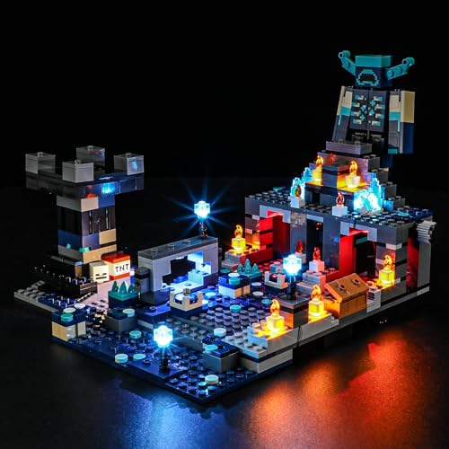 MENZAVA Licht-Set Kompatibel Mit Lego Minecraft Das Duell in der Finsternis 21246 - LED-Beleuchtungsset Für Bausteinen Modell - Modell Set Nicht Enthalten MENZAVA Licht-Set Kompatibel Mit Lego Minecraft Das Duell in der Finsternis 21246 - LED-Beleuchtungsset Für Bausteinen Modell - Modell Set Nicht Enthalten von MENZAVA