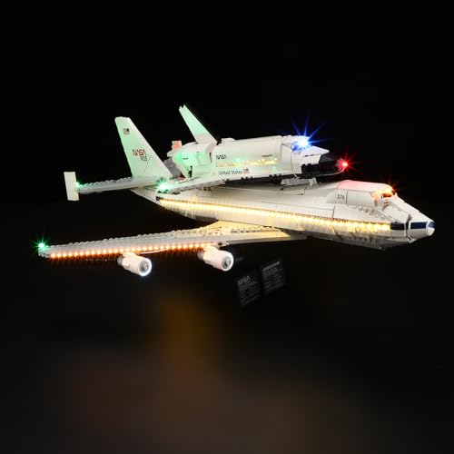 MENZAVA Licht-Set Kompatibel Mit Lego Spaceshuttle-Transport Jumbo Icons 10360 - LED-Beleuchtungsset Für Bausteinen Modell - Modell Set Nicht Enthalten MENZAVA Licht-Set Kompatibel Mit Lego Spaceshuttle-Transport Jumbo Icons 10360 - LED-Beleuchtungsset Für Bausteinen Modell - Modell Set Nicht Enthalten von MENZAVA