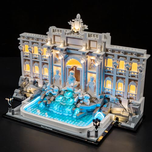 MENZAVA Licht-Set Kompatibel Mit Lego Trevi-Brunnen 21062 Architecture - LED-Beleuchtungsset Für Bausteinen Modell - Modell Set Nicht Enthalten von MENZAVA