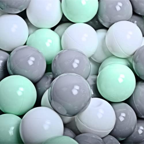 MEOWBABY Bälle Bällebad – Bällebad Bälle 7cm – Plastikbälle für Baby & Kinder – Spielbälle für Bällebad – Bunte Bälle – Bälle Baby von MEOWBABY