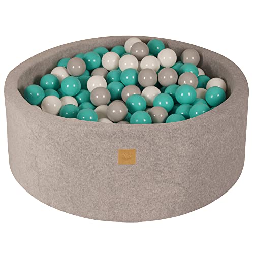 MEOWBABY Bällebad 90x30cm Samt - Bällebad Baby ab 1 Jahr - Bällebad Kinder Weichschaum Ballgruben mit 200 Bälle, Hellgrau MEOWBABY Bällebad 90x30cm Samt - Bällebad Baby ab 1 Jahr - Bällebad Kinder Weichschaum Ballgruben mit 200 Bälle, Hellgrau von MEOWBABY
