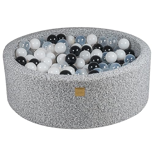 MEOWBABY Bällebad 90x30 Boucle - Bällebad Baby ab 1 Jahr - Bällebad Kinder - Weiches Schaumstoff Ballgrube mit 200 Bällen, Grau Melange MEOWBABY Bällebad 90x30 Boucle - Bällebad Baby ab 1 Jahr - Bällebad Kinder - Weiches Schaumstoff Ballgrube mit 200 Bällen, Grau Melange von MEOWBABY