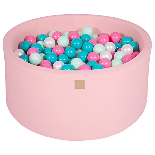 MEOWBABY Bällebad Baby - Rund 90x40cm Ball Pit für Kinder ab 1 Jahr mit 300 Bälle - Weiches & Sicheres Bällepool, Cotton, Hellrosa MEOWBABY Bällebad Baby - Rund 90x40cm Ball Pit für Kinder ab 1 Jahr mit 300 Bälle - Weiches & Sicheres Bällepool, Cotton, Hellrosa von MEOWBABY