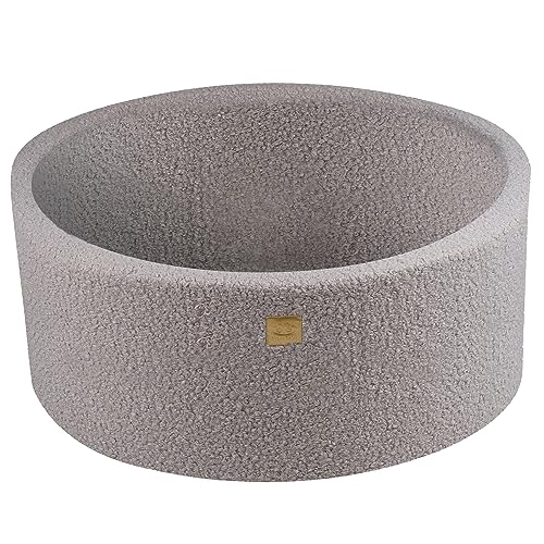 MEOWBABY Bällebad Boucle 90x40cm - Bällebad Baby ab 1 Jahr - Weiches Schaumstoff Ballgrube ohne Bällen - Kinder & Hunde Spielspaß, Boucle, Grau MEOWBABY Bällebad Boucle 90x40cm - Bällebad Baby ab 1 Jahr - Weiches Schaumstoff Ballgrube ohne Bällen - Kinder & Hunde Spielspaß, Boucle, Grau von MEOWBABY